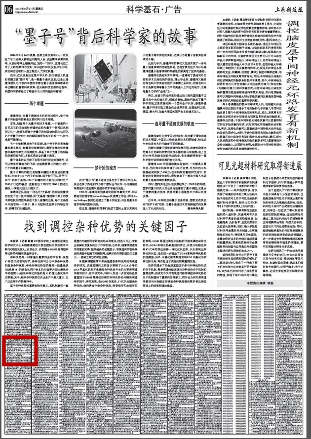 上海科技报B2版面